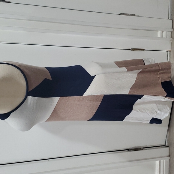 Colorblock Racerback Viscose Dress Small - Picture 9 of 9